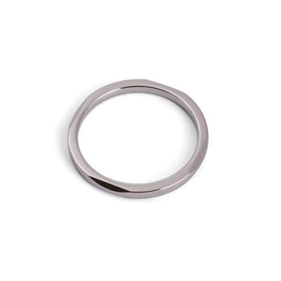 China Zinc Alloy Round Metal Ring Die Casting Polishing Electroplating Metal Ring for Handbag Backpacks Accessories for sale