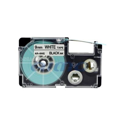 China COMPATIBLE wholesale white label printer 9mm label tape XR-9WE tape for casio for sale