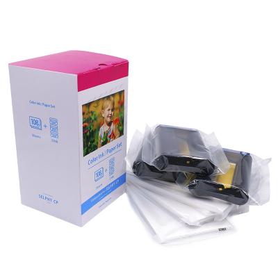 China COMPATIBLE for Ca Selphy CP1200 KP-108IN ink cartridge and 4x6 photo paper for sale