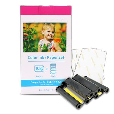 China COMPATIBLE M Color KP-108in Glossy Photo Color Ink Paper Paper - 108 Sheets For Canon for sale