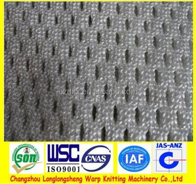 China 100% Polyester Warp Mesh Lining Fabric For Sportswear Football Jersey T-shirt Machine for sale