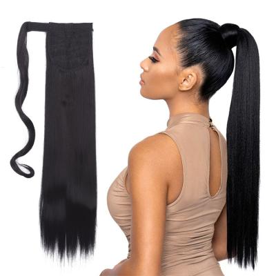 China Pony Tail Extensions Synthetic Hair Long X-Ring Hair Synthetic Drawstring Ponytails for sale