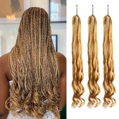 China Wholesale 150g 75g Ombre Loose Wave Braiding Hair Ombre Loose Wave Fake Feather Curly Synthetic Elephant Hair Attachment Artificial Wavy Braiding wxtension for sale