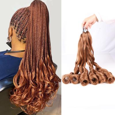 China Julianna Silky 1B/33 Bundle Braiding Hair Loose Wave Hair Cheap Synthetic Crochet Braiding Hair Bundle Soft Loose Wavy Loose Wave Braiding Hair New for sale