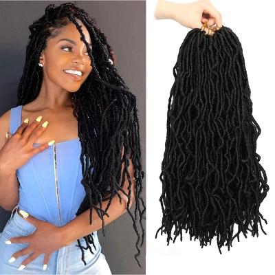 China Kanekalon Fiber Julianna 18 24 Source Wholesale 21 Strands 36Inch Locs 350 Color Volume For Synthetic Faux Locs Kanekalon Soft Locs Crochet Hair for sale