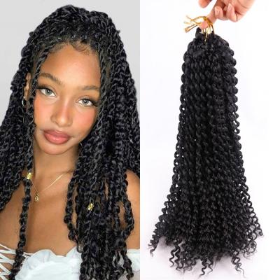 China Itch Free Kanekalon Water Wave Passion Twist Hair Ghana Crochet Braid Hair Passion Twists 18