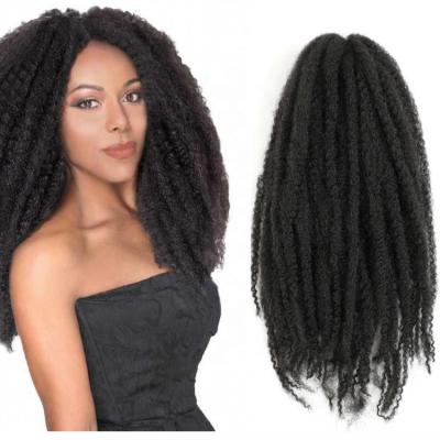 China Wholesale 18 Inch 18 Kanekalon FIBER 100% KANEKALON Afro Kinky Curly Hair 100% Synthetic Fiber Marley Braid Afro Twist Braid Marley Twist Hair 100% Marley Hair Braid for sale