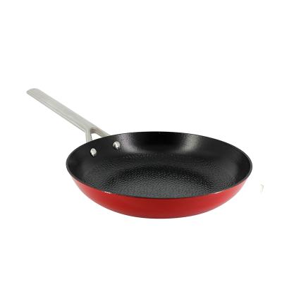 China Durable in stock cast iron cookware caked non-stick shallow skillet for sale