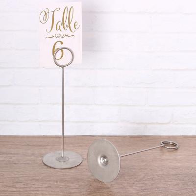 China Wholesale High Quality Modern Metal Note Cuts Restaurant Hotel Wedding Metal Table Number Cuts Stand for sale