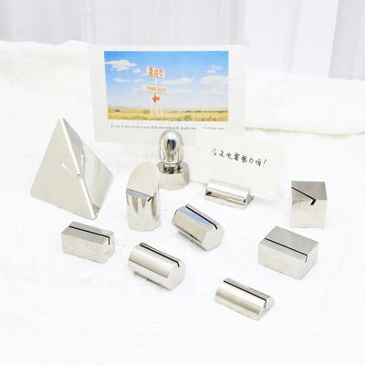 China Europe Ribbon Table Number Name Card Holder Hotel Wedding Card Holder Place Card Holder for sale