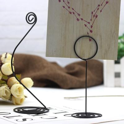 China Wholesale New Europe Location Map Table Number Holder Note Clips Photo Clips Stand for sale