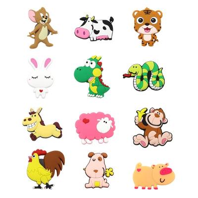 China Educational Toy Zodiac Refrigerator Stickers 3D PVC Soft Creative Carry Tool Fridge Magnets for sale