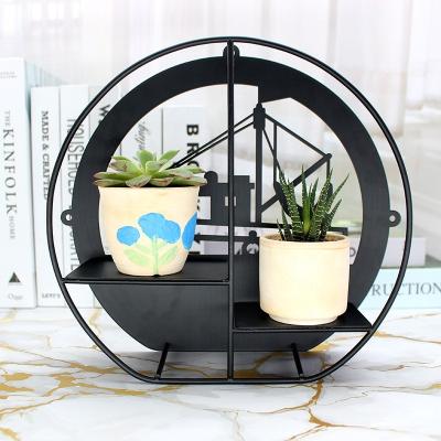 China Modern Factory Price Metal Plant Hanger Desktop Green Plant Decoration Rock Hanging Green Plant Stand for sale