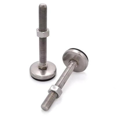 China Strong Leveling Adjustable Feet Stainless Steel Furniture Leveler For Table Leg Furniture Leveling Feet for sale