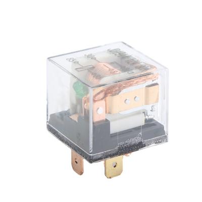 China Sealed Waterproof DC 12V 60A SPDT 5 Pin Relay Car Heavy Duty Split Relay Waterproof Transparent Charging Case Relay for sale