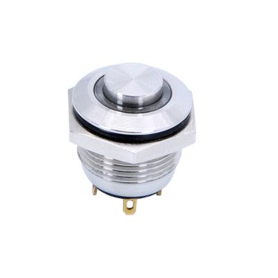 China Normal Height Metal Audio Mounting Open Illuminated Push Button 22mm Switches IP67 Waterproof Push Switch for sale