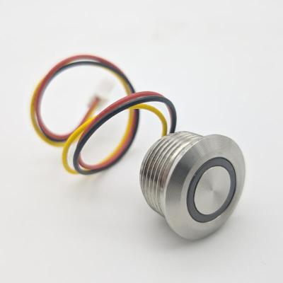 China 3 Pin Push Button Switch Normally Open Illuminated Momentary PBS-16D-M-10-R4-R3-S4-B for sale