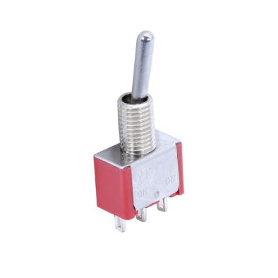 China MTS-103 Electrical Equipment Approved Switch3 Way 3 Pin Toggle ON ON Single Pole Double Throw Solder Terminals Miniature Inverter for sale