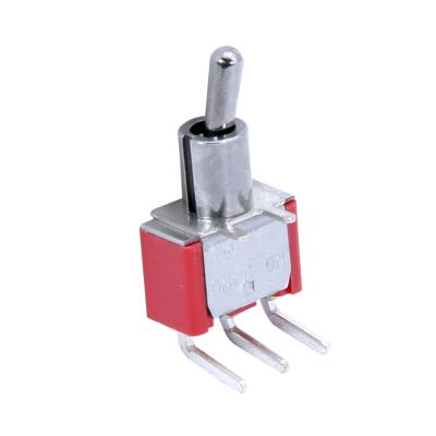 China Medical Equipment MTS-102-C3 ON-ON 3 Pin Single Pole Right Angle Mini Toggle Switch Instrumentation Telecommunication for sale