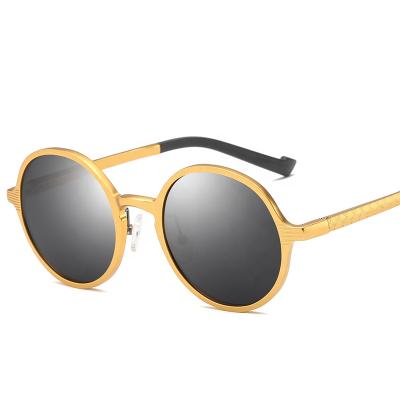 China Custom Logo Women Shade Sunglasses 2021 Sports Sunglasses Round Polarized Aluminum Men Sunglasses for sale