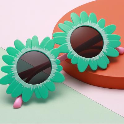 China DHK1570 Anti UV400 Kids Sunglasses Cheap Plastic Kids Flower Design Sun Glass Promotion Eyewear Children for sale