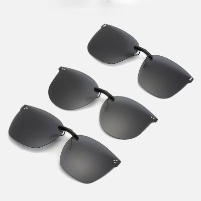 China 2021 Fashion Sunglasses Design TAC Polarized UV400 Oversized Glass Clip On Glasses for sale