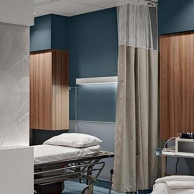 China Blackout Custom 100% Polyester Materials Medical Clinic Hospital Partition Curtain for sale