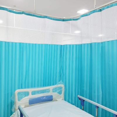 China Blackout Custom 100% Polyester Materials Medical Clinic Hospital Partition Curtain for sale