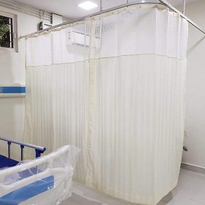 China Blackout Custom 100% Polyester Materials Medical Curtain For Hospital Curtains With Mesh for sale