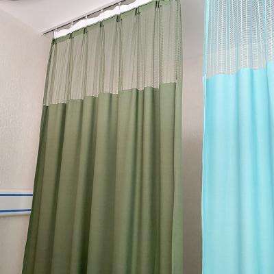 China Custom Blackout Fabric 1*2.8 Polyester Warp Jacquard Hospital Bed Hospital Privacy Curtain for sale