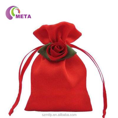 China Customized Wholesale High Quality Recyclable Satin Drawstring Pouch For Jewelry for sale