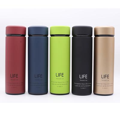 China New Design Factory Price Business Double Wall Infuser Custom Stainless Steel Water Bottle for sale