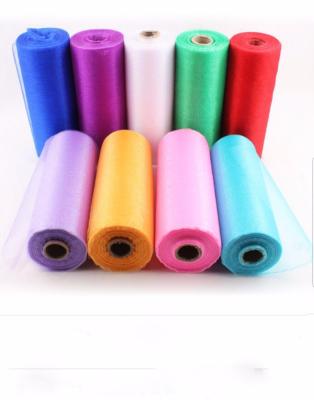 China 2018 Viable New Fashion Sheer Organza Large Mesh Ribbon Roll for sale