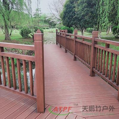 China Bauveranda Bambusdeck Geländer Balustrade Wetterbeständig zu verkaufen