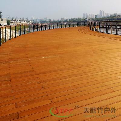 China Recycled bamboe buitendecking board interlocking heavy duty Te koop