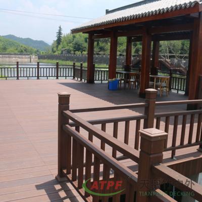 China Compressed Charcoal Bamboo Deck Board Weerbestand Te koop