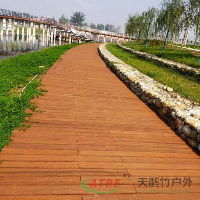 China Mothproof Carbonized Bamboo Decking Boards 2.4 M OEM for sale