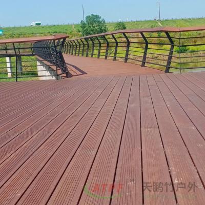 China 150 mm textierte Decking-Boards aus Kohlenstoff-Bamboo zu verkaufen