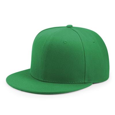 China RTS COMMON Custom Cotton Acrylic Flat Brim Caps Fitted Hats For Man For Woman for sale