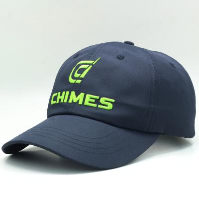 China breathable & Waterproof Customized Logo Sports Hats Soft Polyester Outdoor Hats Rubber Badge Running Hats for sale