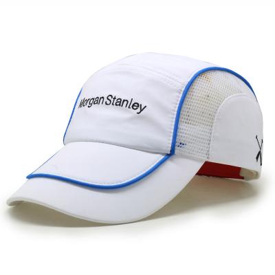 China COMMON Customized White Color Polyester Sports Caps Soft Wearable Outdoor Hats for sale