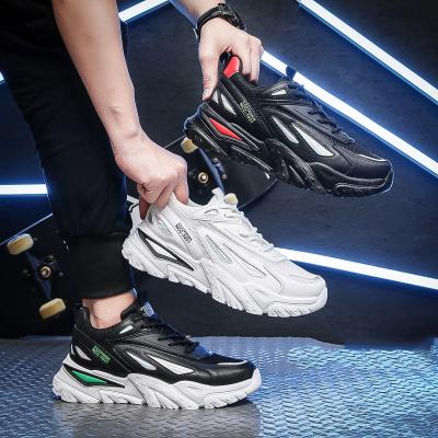 China Fashion Trend Men Sports Shoes Breathable Comfortable Sneakers Trainer Footwear Outdoor Athletic Lace Up Walking Shoes for sale