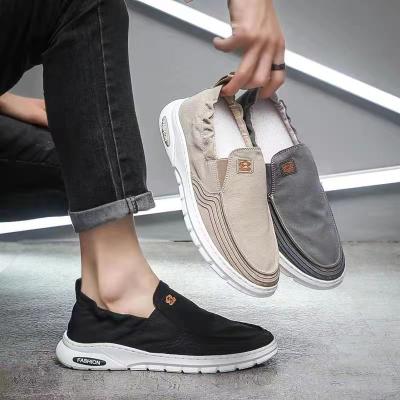 China Fashion Trend Factory Customize New Style Loafers Men Board Casual Canvas Shoes for sale