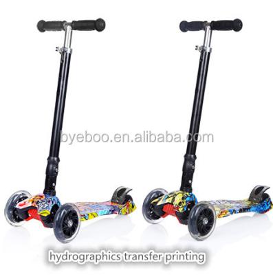 China Folding And Adjustable Cheap Price BYEBOO PU Wheel Baby Scooter 4 Wheel Kids Kick Scooter for sale