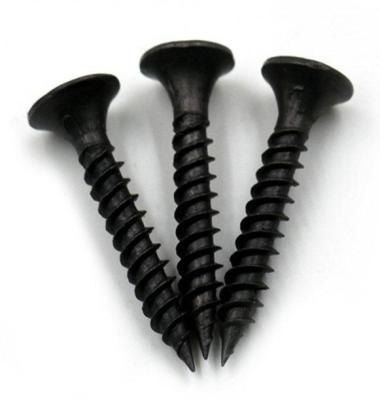 China HEX Black Drywall Screw Galvanize Drywall Screw BUGLE HEAD PHOSPHATING ROUGH DRYWALL SCREWS for sale