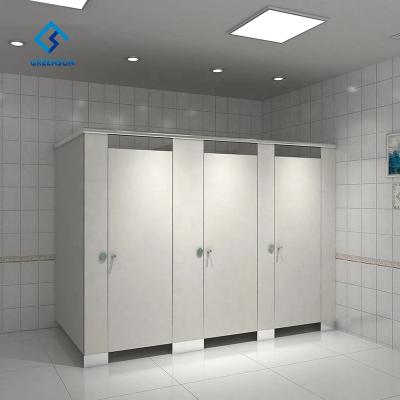 China Contract Laminate Fireproof Cheap Public Waterproof Toilet Shower Cubicle Partition for sale