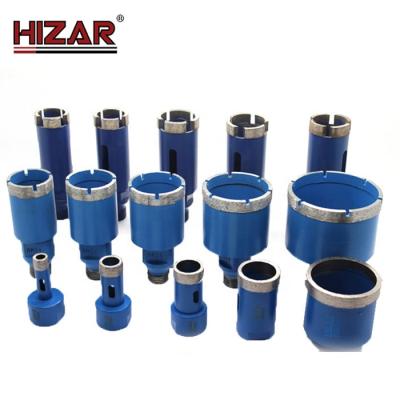 China Hizar HZV china maker m14 diamond core vacuum brazed drill bits for sandstone for sale