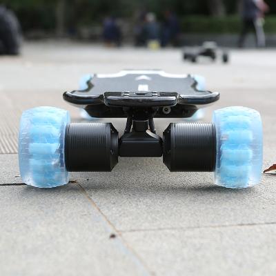 China Adult Double Kingpin Trucks Electric Skateboard With Super Slim Carbon Fiber Crashed Design Onewow Deck for sale