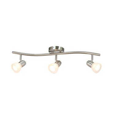 China Modern Indoor S Shaped Ceiling Light Brushed Nickel Bar 3 WAY Modern LED GU10 Lights for sale