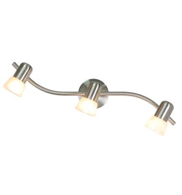 China Lamp Cup Can Be Nickel Adjustable Light 3 Track Light Modern Indoor Brushed Adjustable Glass For Kitchen Dining Room for sale